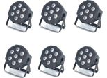 Illuminazione Scenica A Led, Potenza 90W, Controllo Dmx, 6PCS7X12W Rgbw, Spina Ue