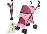 Trasportino Per Animali Domestici, Design Leggero, Rete Traspirante, Rosa