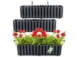 Set Di 2 Vasi Da Fiori Prosperplast | Boardee Fancycase W | Antracite | 60 Cm