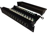 Pannello Patch Xtendlan 10", 12 Porte, 1U, Cat6, Schermato, Lsa, Posizionamento Orizzontale Dei Connettori, Terra, Nero"