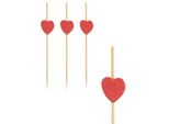 Papstar 84665 Papstar Fingerfood-SpießE "Heart"", LäNge: 70 Mm"