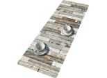 Bertoni Runner Da Tavola In Feltro, Tovaglia Con Motivo Panca Decorazione Tavolavintage Bianco 95X33 Cm
