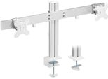 Inline - Kit Di Montaggio - Per 2 Display Lcd - Plastica, Alluminio, Acciaio - Colore Grigio - Dimensioni Schermo: 43,2-81,3 Cm (17"-32"") - Montaggio Da Tavolo (23184A)"