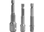 Elmax | Adattatore Per Presa, In 3 Parti, Codolo Esagonale, Per Trapano Avvitatore A Batteria, Trapano Avvitatore, Adattatore Per Presa Per Trapano