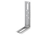 Alberts 866273 Staffa Regolabile, Angolo 90°, In Rilievo, Con Foro Asolato, Zincata Sendzimir, 70 X 130 X 30 Mm, Set Da 25