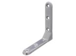 Alberts 858599 Staffa Decorativa, Goffrata, Alluminio Grigio Plastificato, 103 X 103 X 21 Mm, Set Da 10