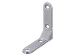 Alberts 858582 Staffa Decorativa, Goffrata, Alluminio Grigio Plastificato, 75 X 75 X 20 Mm, Set Da 10