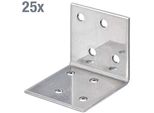 Alberts 851798 Connettore Angolare, Acciaio Inox, 40 X 40 X 40 X 40 Mm, Set Da 25