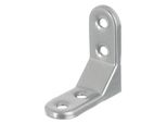 Alberts 858575 Staffa Decorativa, Goffrata, Alluminio Grigio Plastificato, 50 X 50 X 20 Mm, Set Da 20