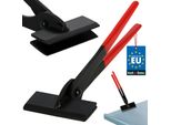 Kotarbau® Pinza Per Lamiera 100 Mm Dritta 0º Pinza Pieghevole Forgiata Per Tetti Per Piegare La Lamiera Con Impugnatura In Gomma