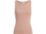 Calvin Klein Jeans Canotta Rosa Con Logo - M