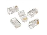 Gembird Gembird LC-8P8C-001/100 Connettore A Filo 8P8C (RJ-45) Trasparente