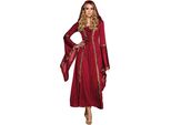Costume Medievale Da Donna Rosso Da Strega - S/M