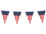 Ghirlanda Usa Decorazione Festa Blu-Rosso-Bianco 6M - Taglia Unica