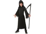 Costume Da Mietitore Per Bambini Morto Nero - 110/116 (5-6 Anni)