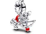Pandora Disney Mickey Mouse Cupid Slide Charm, Argento Sterling