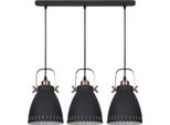 Lampadario Industriale Italux Franklin In Grafite MD-HN8026S-3-B+RC
