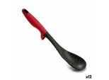 Cucchiaio Nero Rosso Nylon 7 X 32 X 7 Cm (12 Pezzi)