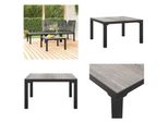 Vidaxl Tavolino Da Giardino Grigio 55X55X31 Cm Dpc E Acciaio - Tavolino Da Giardino - Tavolini Da Giardino - Tavolo Da Giardino - Tavolo Da Patio