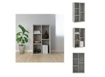 Vidaxl Libreria/Sideboard Grigio Cemento 50X25X80 Cm In Legno - Librerie & Librerie