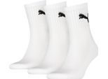 Puma Short Crew 3P Unisex Bianco 43-46