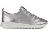 Ecco Stivali Donna Argento In Pelle Impermeabile Flexure 37