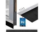 Kotarbau® Guarnizione A Spazzola 100 Cm X 60 Mm Guarnizione Per Porte In Alluminio Striscia Di Tenuta Esclusione Di Correnti D'aria Spazzola A Strisce Spazzola Per Porte Guarnizione Per Porte A Pavimento