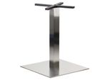 Base Per Tavolo In Acciaio Inox SH-3002-7, Per Ufficio, Hotel, Ristorante, 55X55X72,5 Cm, Acciaio Inox Spazzolato