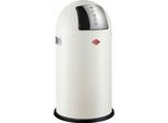 Wesco Abfallsammler Pushboy, MüLleimer, Abfalleimer, Stahlblech, Sand Matt, 50 L, 175831-87
