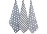 Home Elements Set Di 3 Strofinacci 50*70 Cm, Stelle