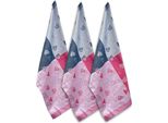 Home Elements Set Di Strofinacci In Cotone Egiziano 50*70 Cm, 3 Pezzi, Cuore