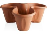 Bama Vaso Da Fiori Trifoglio, Terracotta