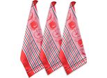 Home Elements Set Di Strofinacci In Cotone Egiziano 50*70 Cm, 3 Pezzi, Mele