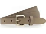 Vanzetti Pelle Cintura 20Mm Leather Belt W105 Stone Taupe Grigio Talpa