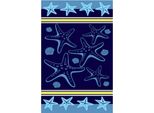 Telo Mare Con Stella Marina - Telo Da Bagno 90 X 160 Cm - 100% Cotone