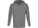 Felpa Con Cappuccio Ccm Premium Training A Manica Lunga Per Adulti, Colore: Grigio Scuro Screziato, Taglia: L
