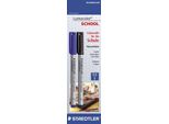 10X Staedtler® 316 ASBK2D Penna A Punta Fine Lumocolor® Universale Non Permanente - F, 2 Pezzi