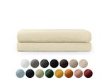 Set Di Asciugamani In Spugna Premium Blumtal Con Asole Per Appendere - Cotone Oeko-Tex, Morbido, Altamente Assorbente - 2X Asciugamano Da Bagno (70X140 Cm), Sabbia (Beige)