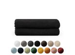 Set Di Asciugamani In Spugna Premium Blumtal Con Asole Per Appendere - Cotone Oeko-Tex, Morbido, Altamente Assorbente - Asciugamano 2X (50X100 Cm), Nero