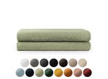 Set Di Asciugamani In Spugna Premium Blumtal Con Asole Per Appendere - Cotone Oeko-Tex, Morbido, Altamente Assorbente - Asciugamano Da Bagno 2X (70X140 Cm), Verde Pastello (Verde)