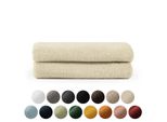 Set Di Asciugamani In Spugna Blumtal Premium Con Asole Per Appendere - Cotone Oeko-Tex, Morbido, Altamente Assorbente - Asciugamano 2X (50X100 Cm), Sabbia (Beige)