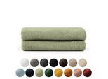 Set Di Asciugamani In Spugna Premium Blumtal Con Asole Per Appendere - Cotone Oeko-Tex, Morbido, Altamente Assorbente - Asciugamano 2X (50X100 Cm), Verde Pastello (Verde)