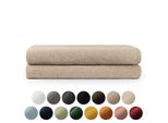 Set Di Asciugamani Blumtal Con Asole Per Appendere - Cotone Oeko-Tex, Morbido, Altamente Assorbente - 2X Asciugamano Da Bagno (70X140 Cm), Tortora