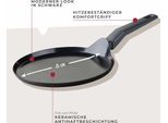 Fackelmann Statement Padella Per Crepe Ø 25 Cm, Alluminio Riciclato Con Rivestimento Antiaderente, Per Tutti I Piano Cottura