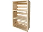 Nuove Cassette Per La Frutta Con Asse Centrale Cassette Per Il Vino Cassette Per Le Mele Scaffale Cassettiera Naturale 60X40X20Cm