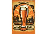 Giftycity Gifty City Magnete In Latta - 8X5,5 Cm - Retro, Birra Ceca
