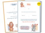 Frank Paperman | Lettera Per Padrini E Madrine | Set Di 3 | Certificati Di Battesimo | Regalo Per Madrina E Padrino | Con Lettera Di Battesimo Per Figlioccio