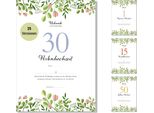 Frank Paperman® | Regali Per Il 30° Anniversario Di Matrimonio | Anniversario Di Matrimonio | Matrimonio Perlato | Di Anniversario Di Matrimonio | Floreale | Prestampato Formato Din A4