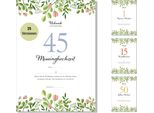 Frank Paperman® | 45° Anniversario Di Matrimonio | Anniversario Di Matrimonio | Matrimonio In Ottone | Di Anniversario Di Matrimonio | Floreale | Prestampato In Formato Din A4