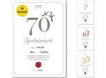 Frank Paperman® | Regalo Per Il 70° Anniversario Di Matrimonio | Anniversario Di Matrimonio | Matrimonio D'onore | | Classico | Prestampato In Formato Din A4